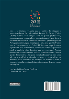 Produto, Detalhes, CURSOS DE PORTUGUÊS COMO LÍNGUA ESTRANGEIRA NO CELIN  UFPR: PRÁTICAS DOCENTES E EXPERIÊNCIAS EM SALA DE AULA
